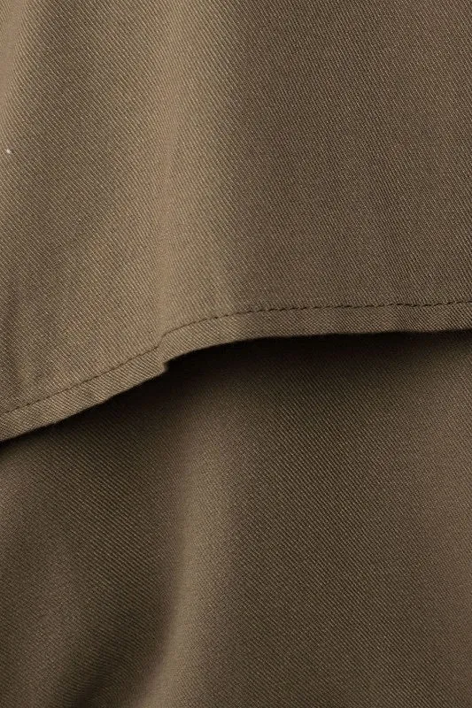 Angelina Olive Trench Duster