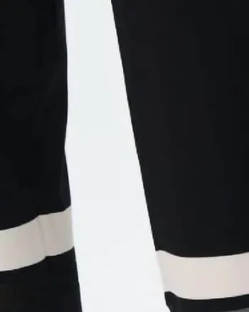 Crop Wide Leg Pants in Black/Moonstone | Black/Moonstone
