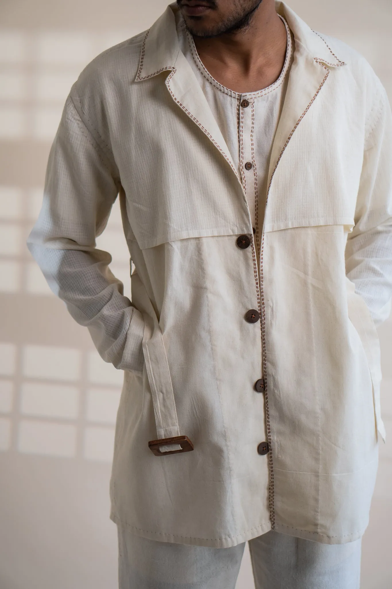 Dawning Trench Overlay | White Overlay | White Overlay with Belt