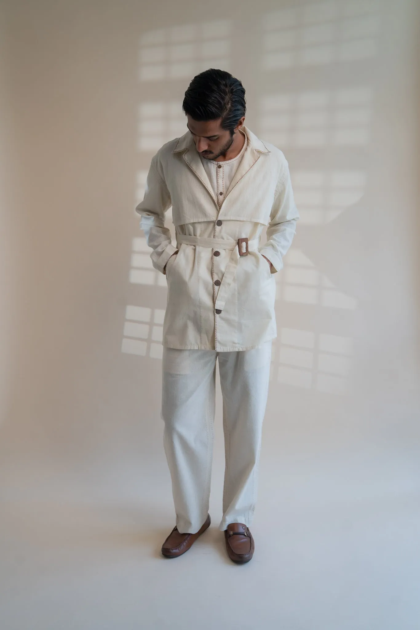Dawning Trench Overlay | White Overlay | White Overlay with Belt