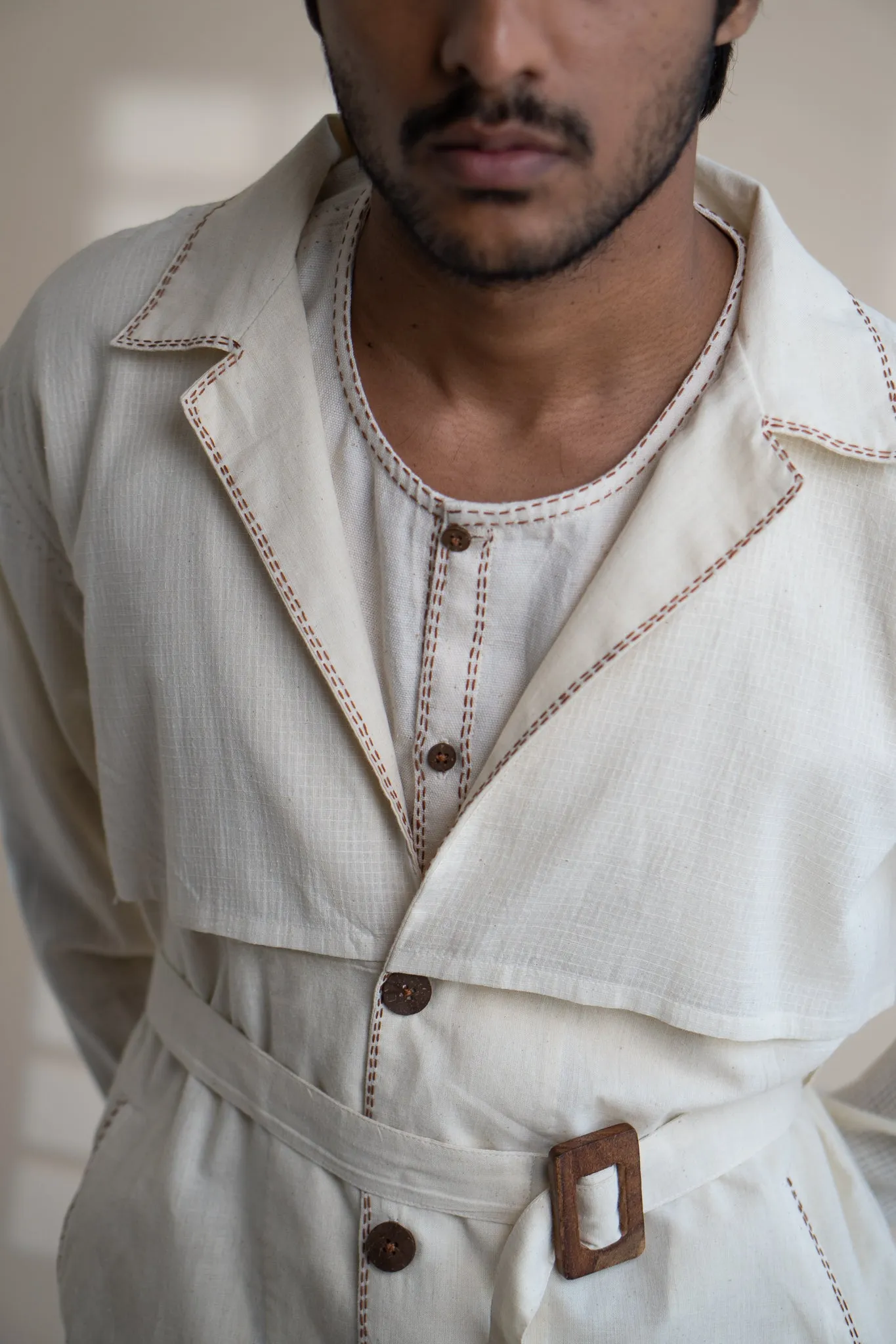Dawning Trench Overlay | White Overlay | White Overlay with Belt