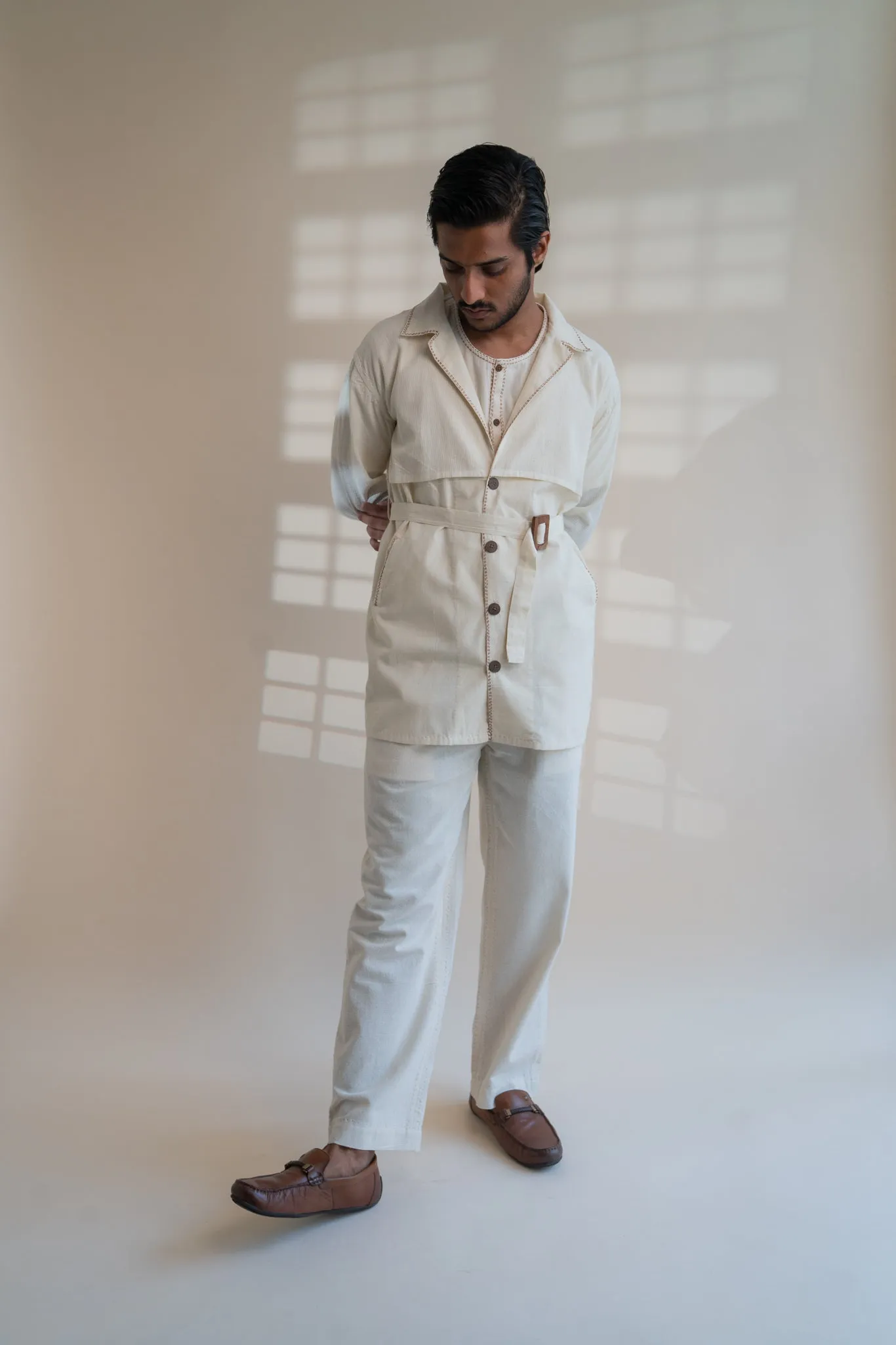 Dawning Trench Overlay | White Overlay | White Overlay with Belt