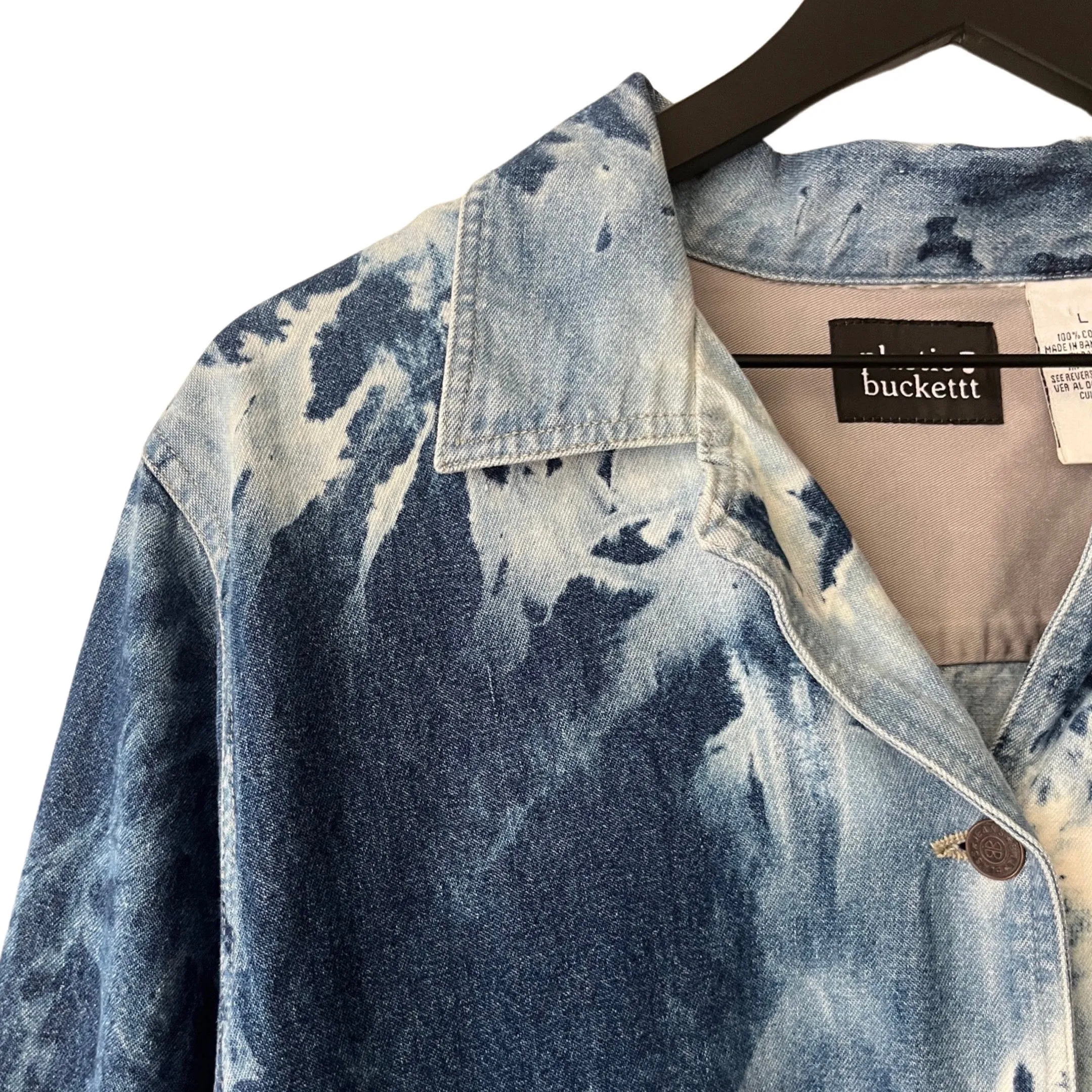 Denim Trench Coat in Seafarer / LARGE