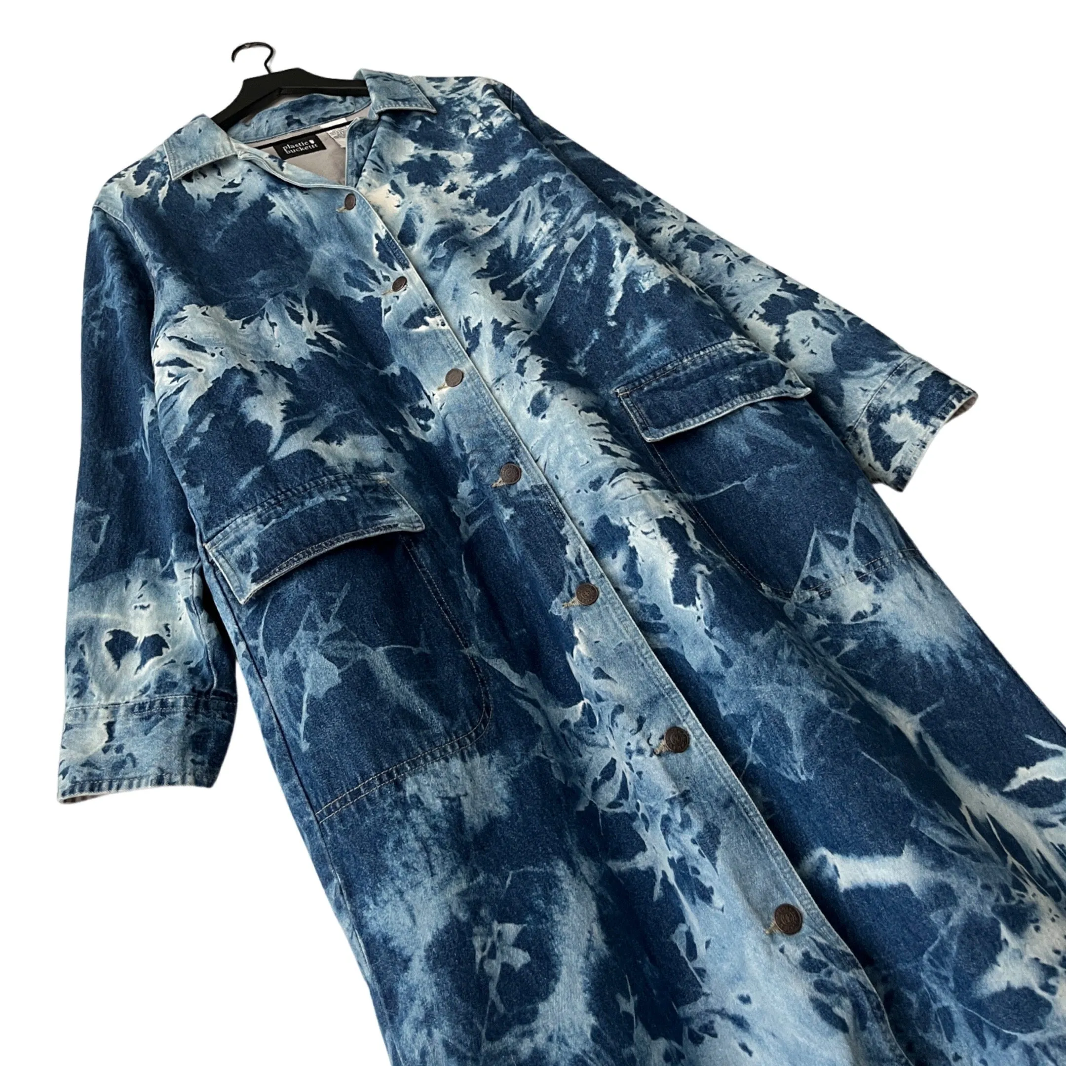 Denim Trench Coat in Seafarer / LARGE