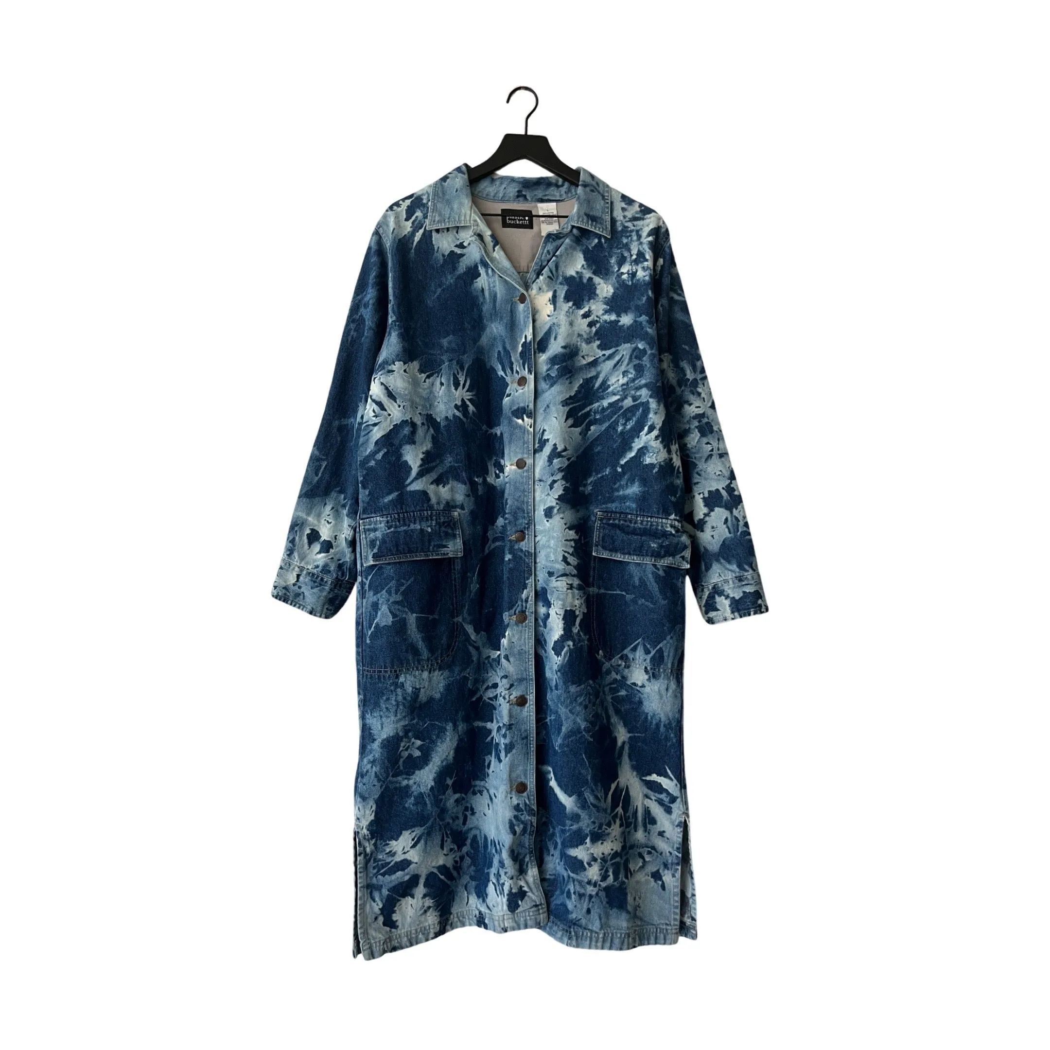 Denim Trench Coat in Seafarer / LARGE