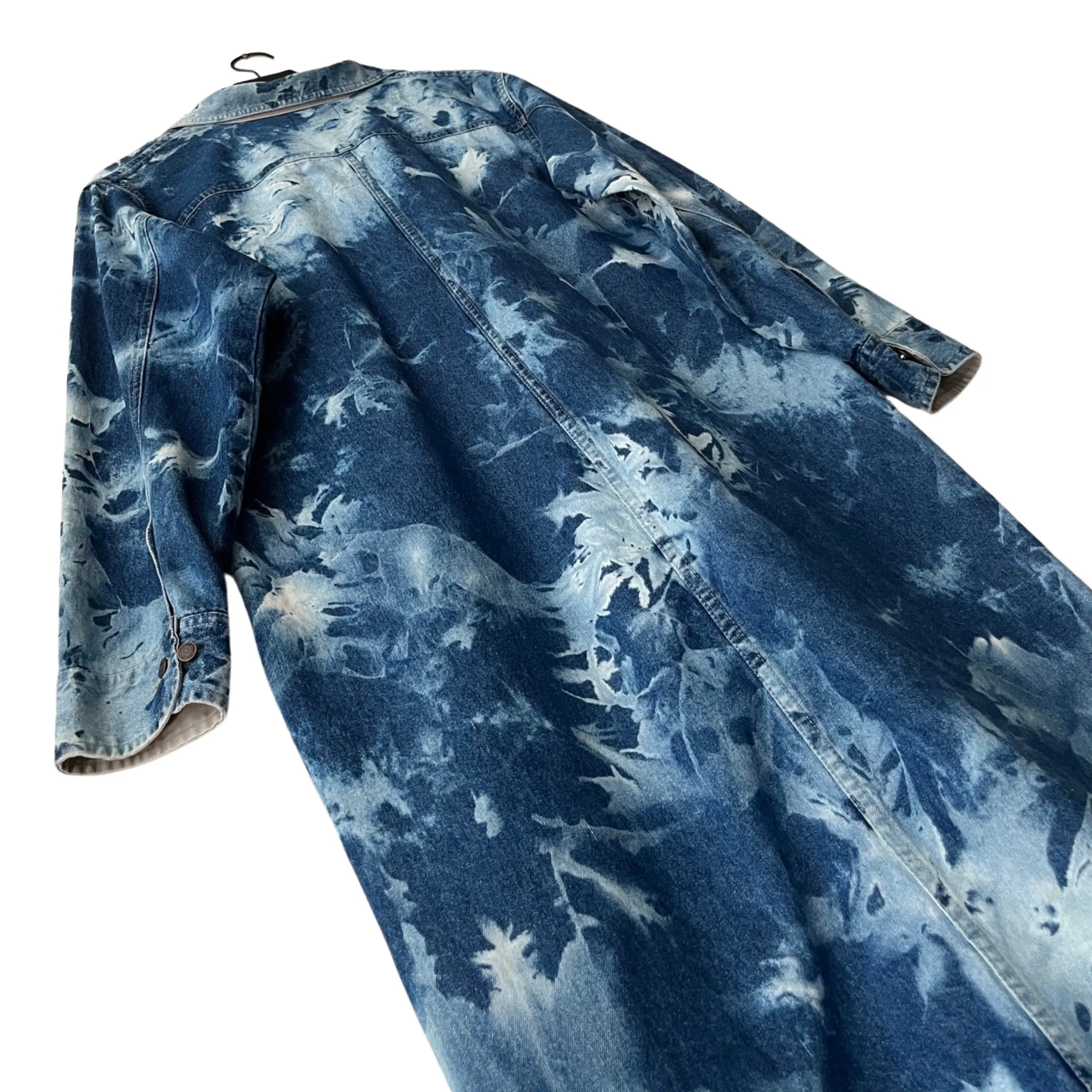 Denim Trench Coat in Seafarer / LARGE