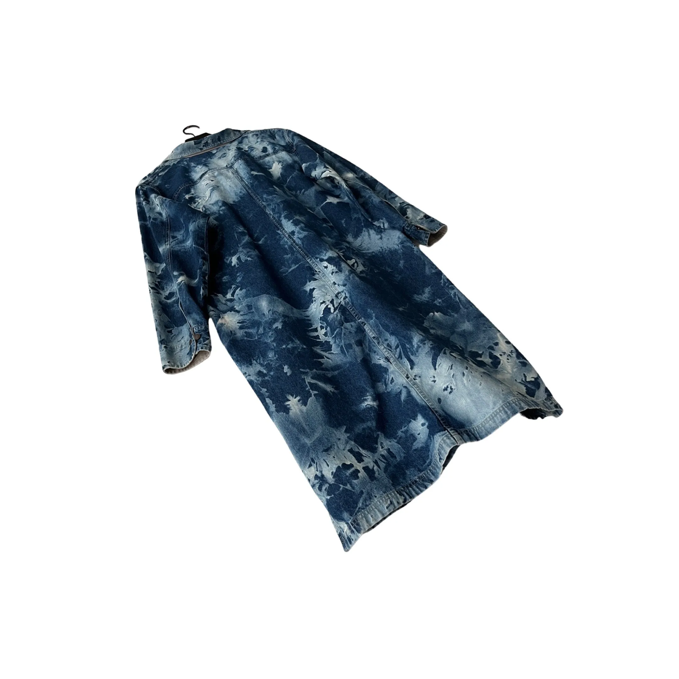 Denim Trench Coat in Seafarer / LARGE