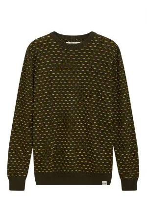 Hasan Linen Sweater Green