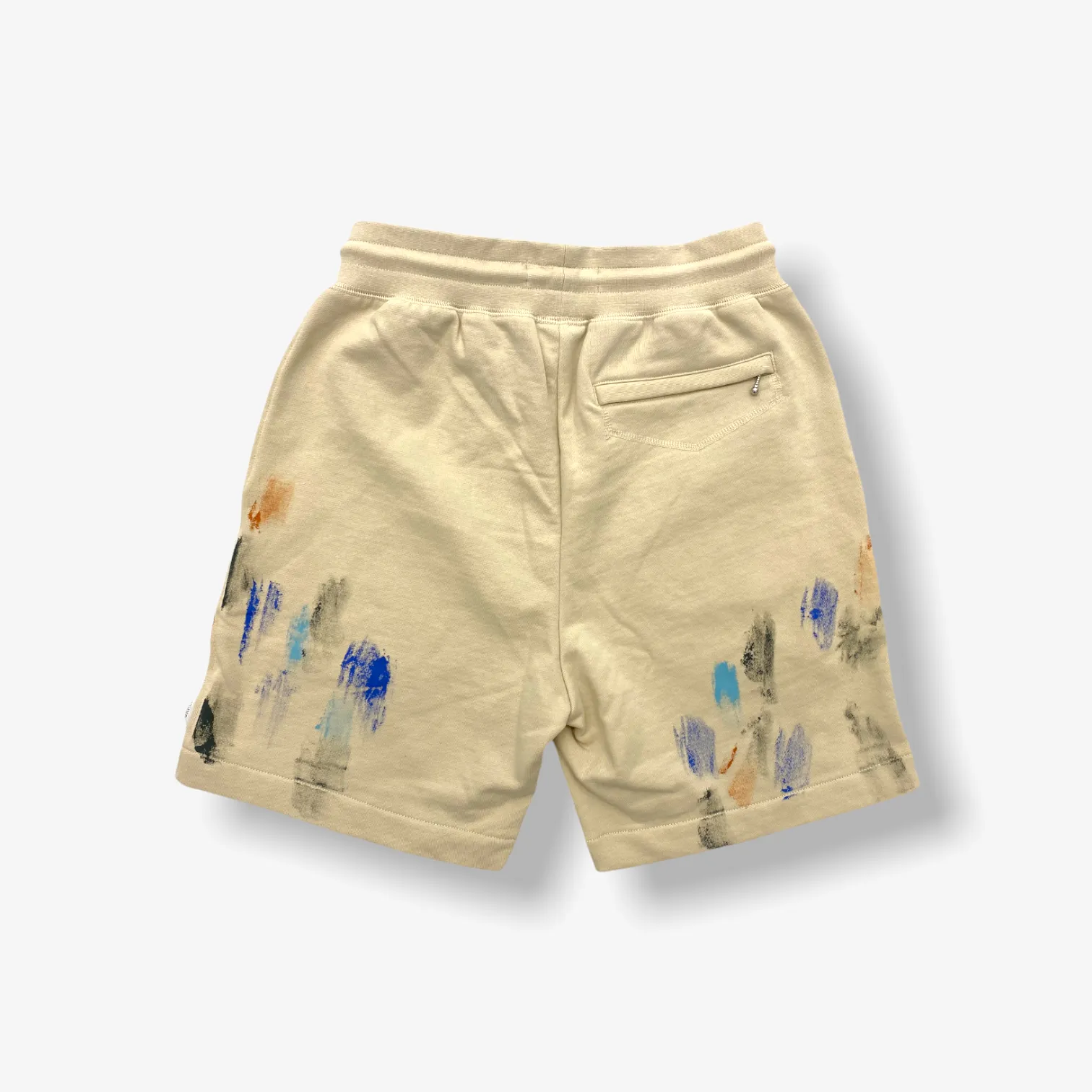 Purple Brand French Trench Cream W/ Paint Stencil Shorts