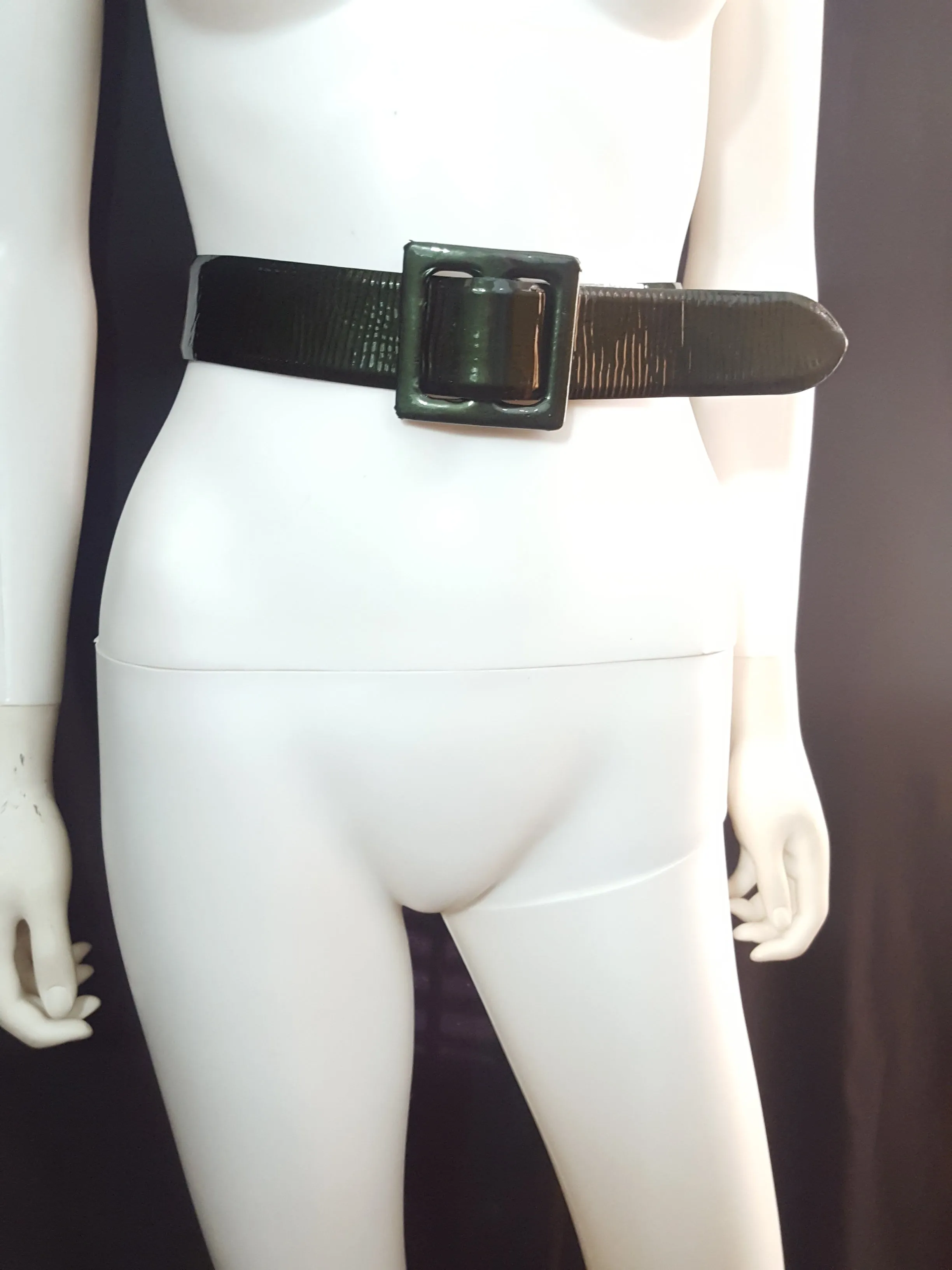 Ralph Lauren Purple Label Patent Leather Trench Belt sz. S