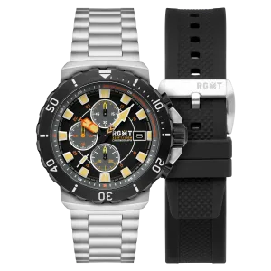 RGMT Men's Midnight Black Trench Chronograph Watch RG-8058-11