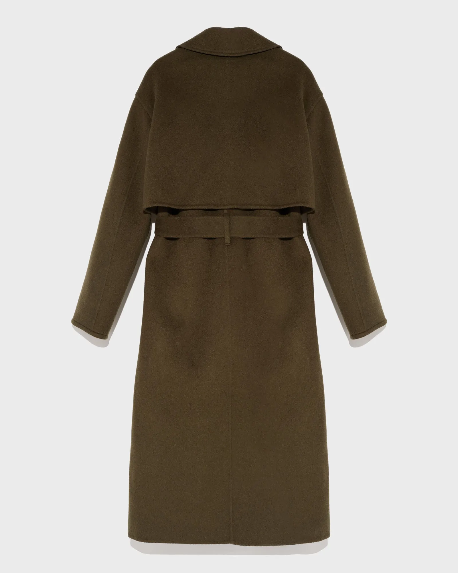 Trench long en lainage cachemire