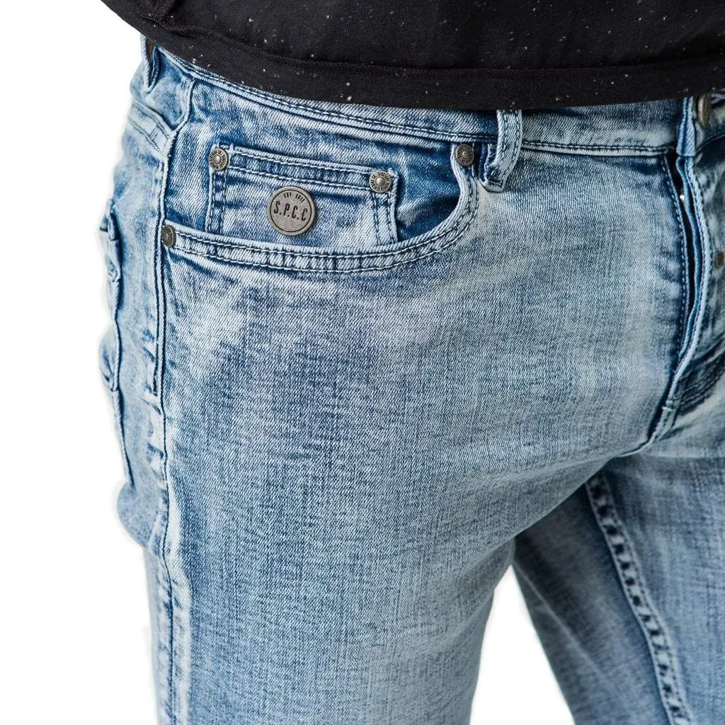Trench Skinny Denim Jeans - Bleach