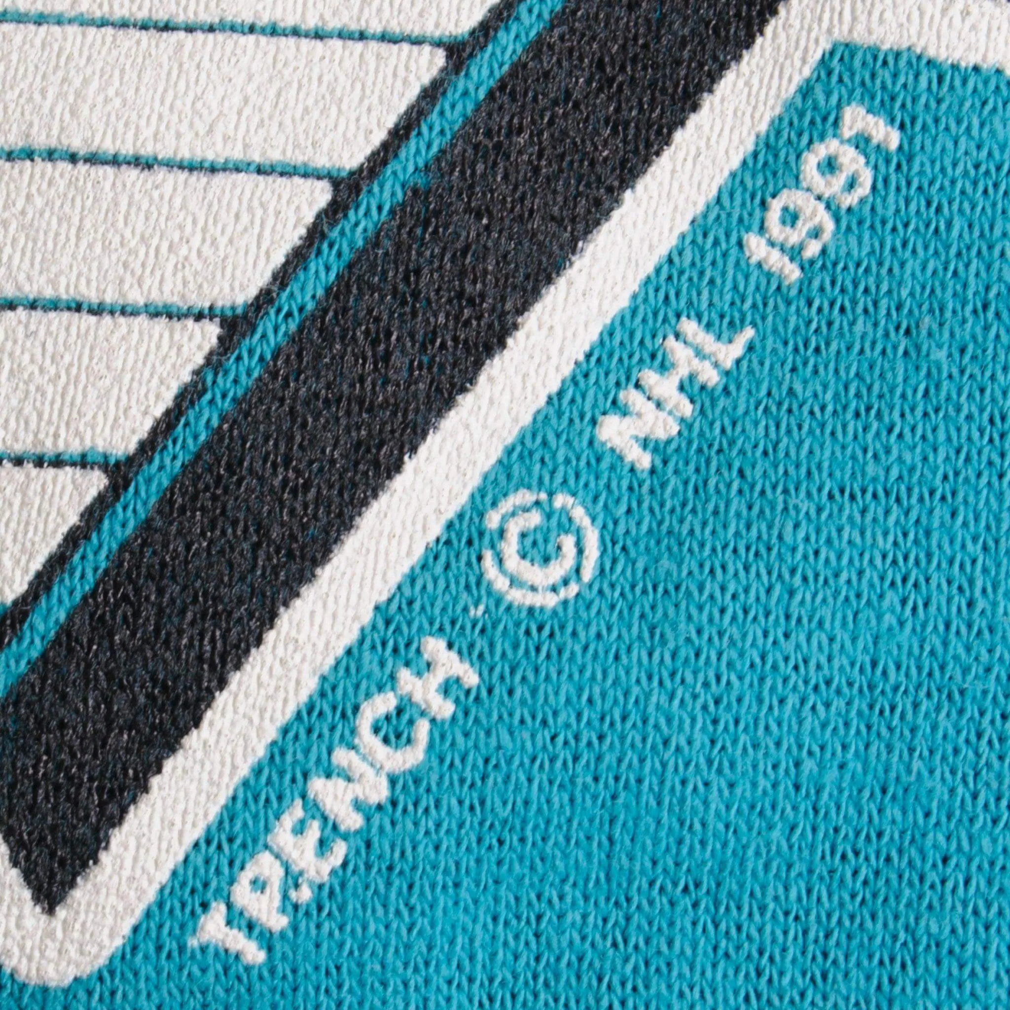 VINTAGE NHL SAN JOSE SHARKS TEE SHIRT 1991 SIZE LARGE MADE IN USA