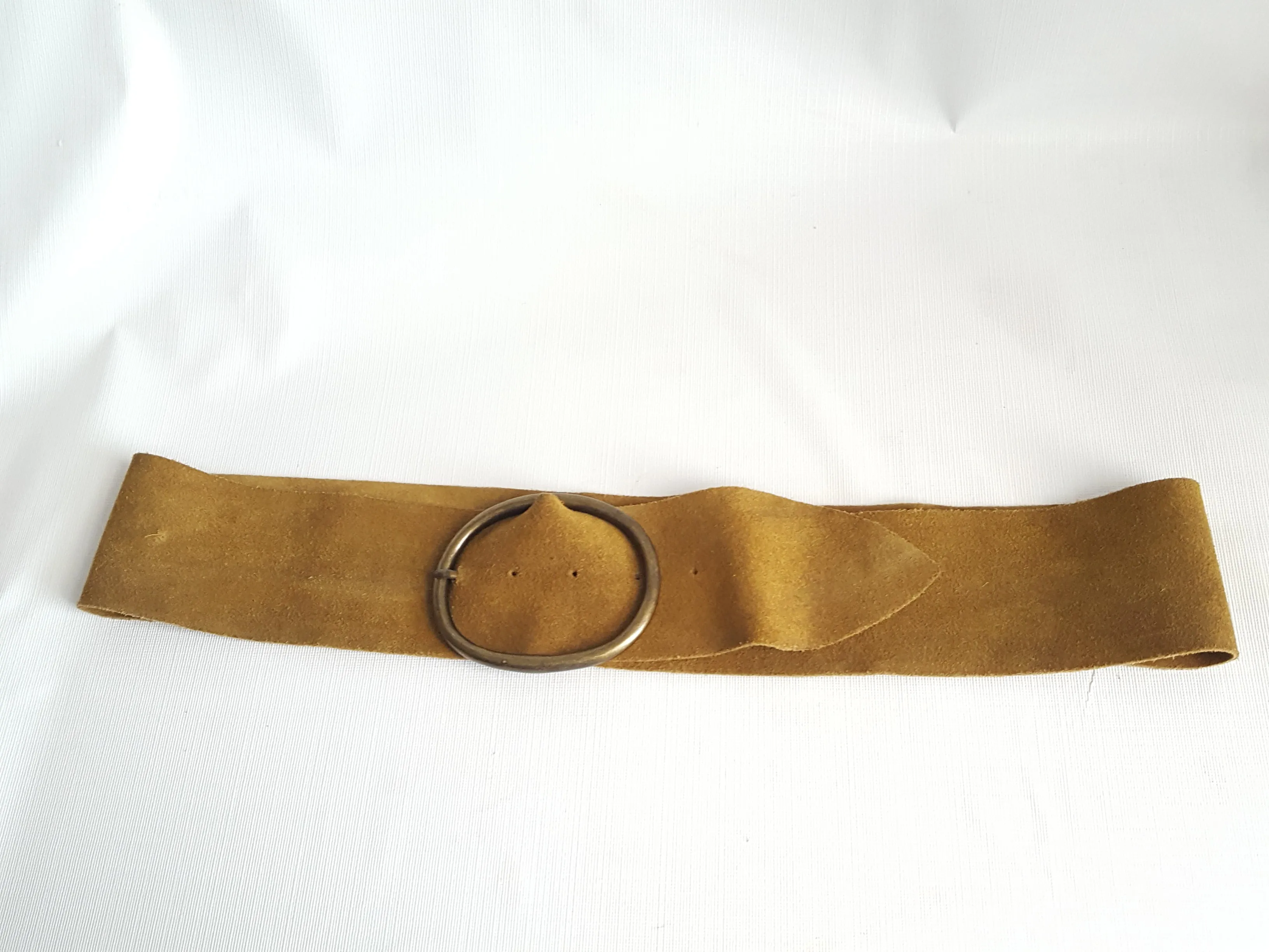 Vintage Suede Trench Belt Size L