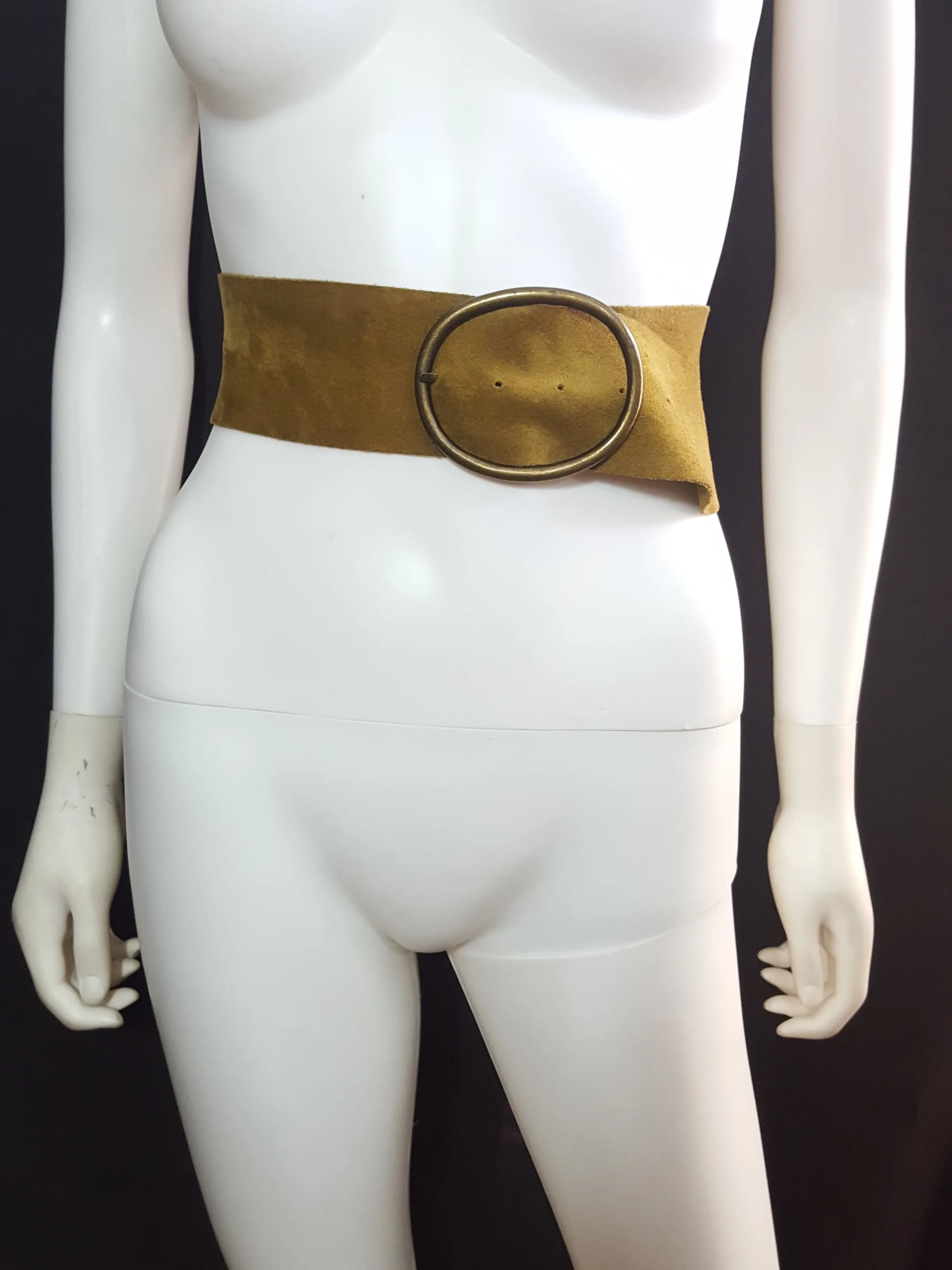Vintage Suede Trench Belt Size L
