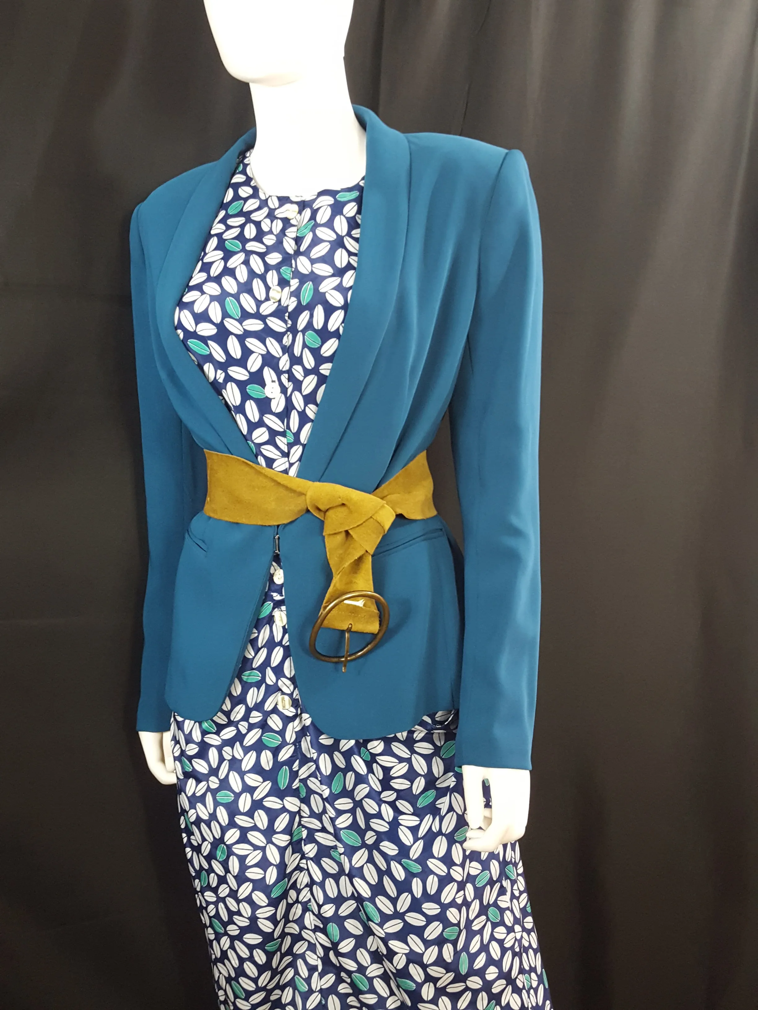 Vintage Suede Trench Belt Size L