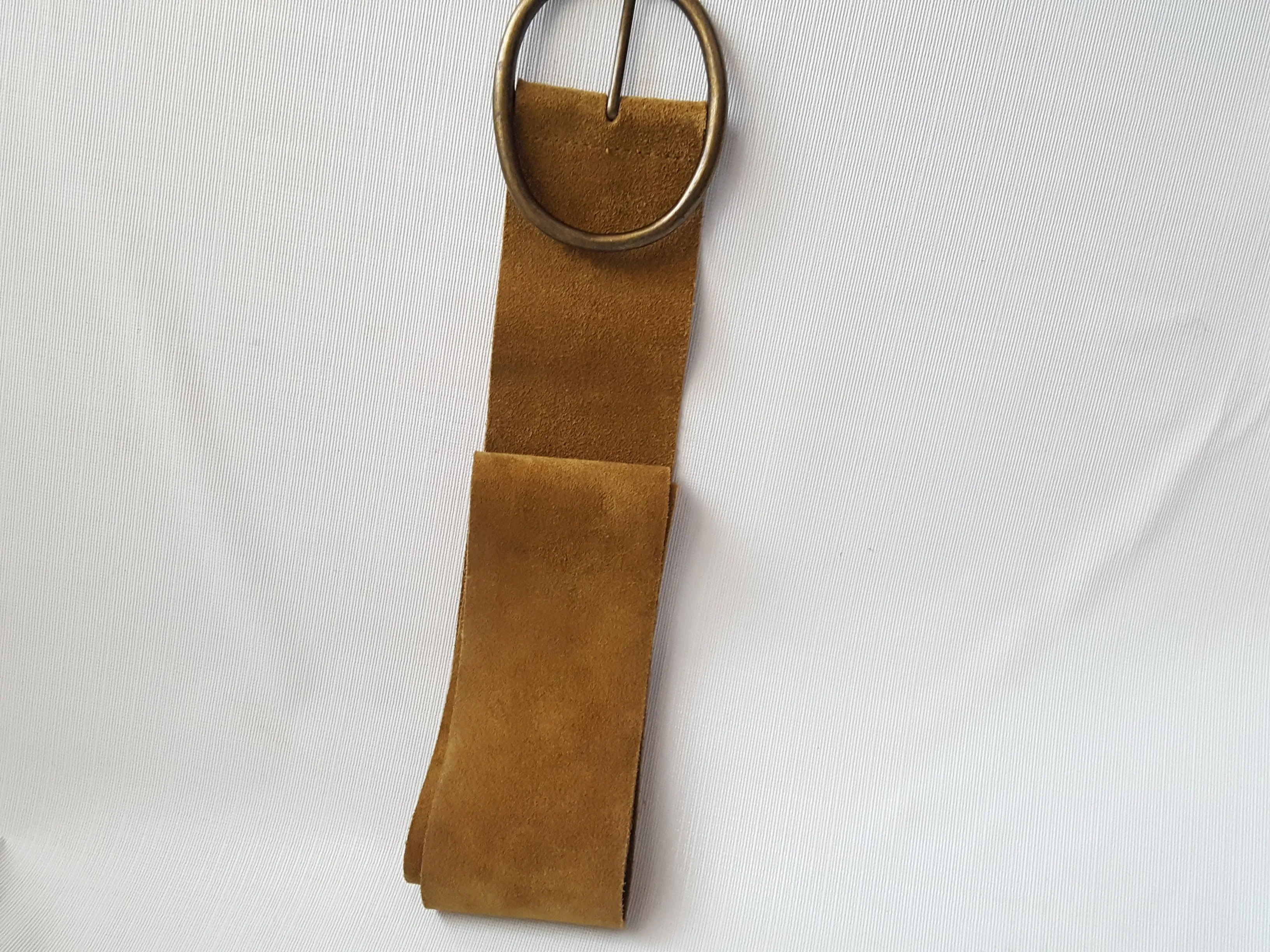 Vintage Suede Trench Belt Size L