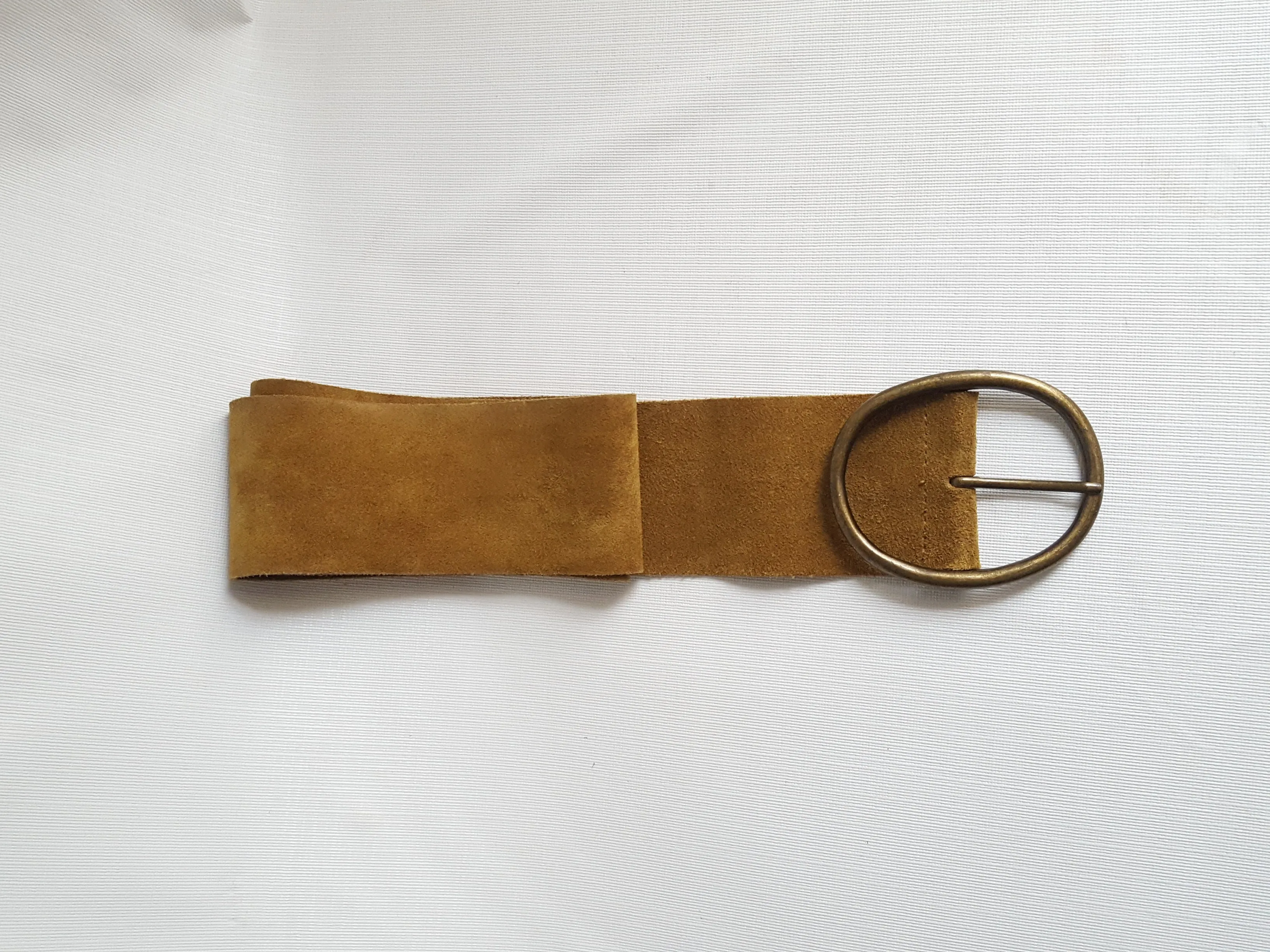 Vintage Suede Trench Belt Size L