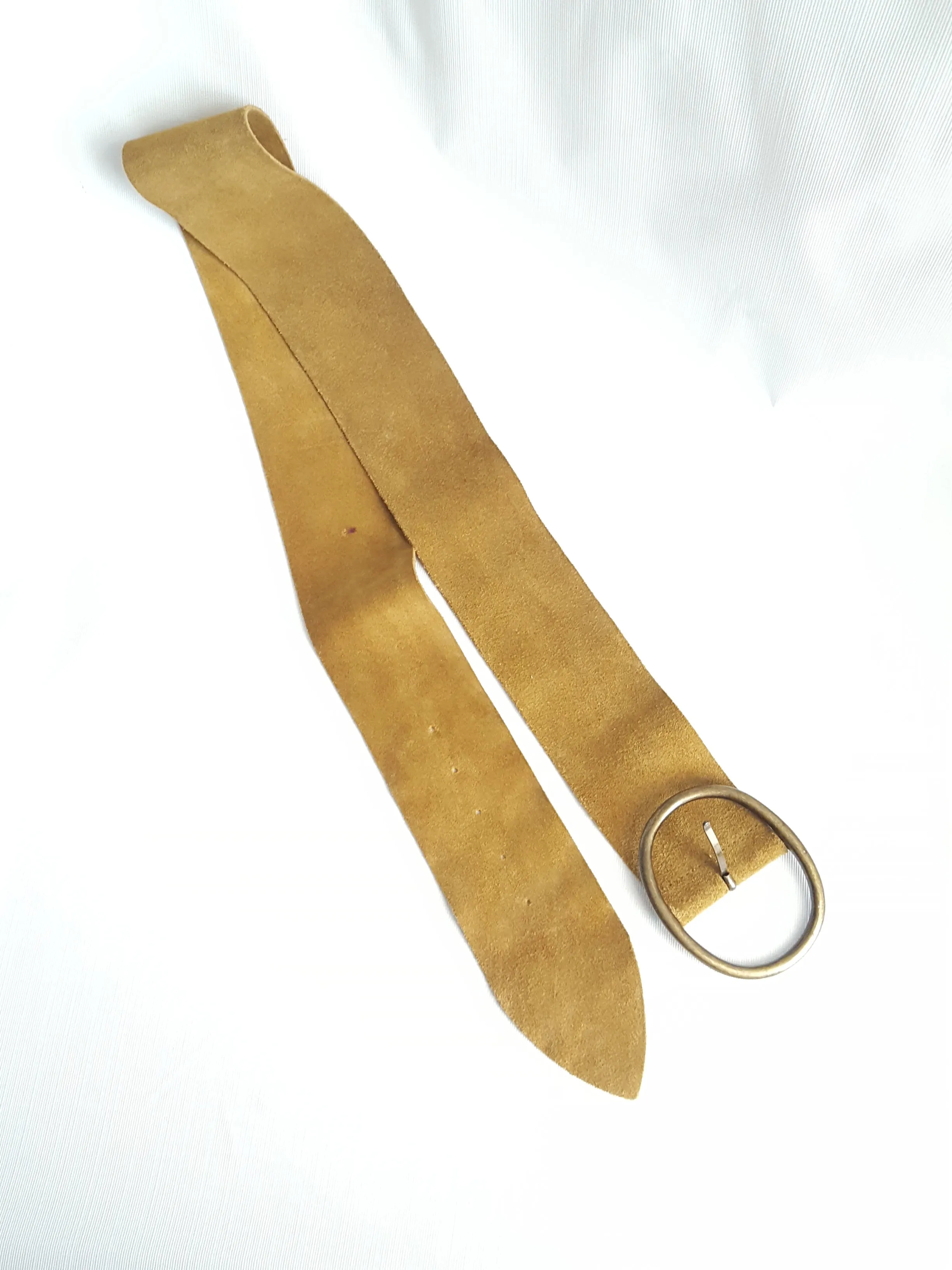 Vintage Suede Trench Belt Size L