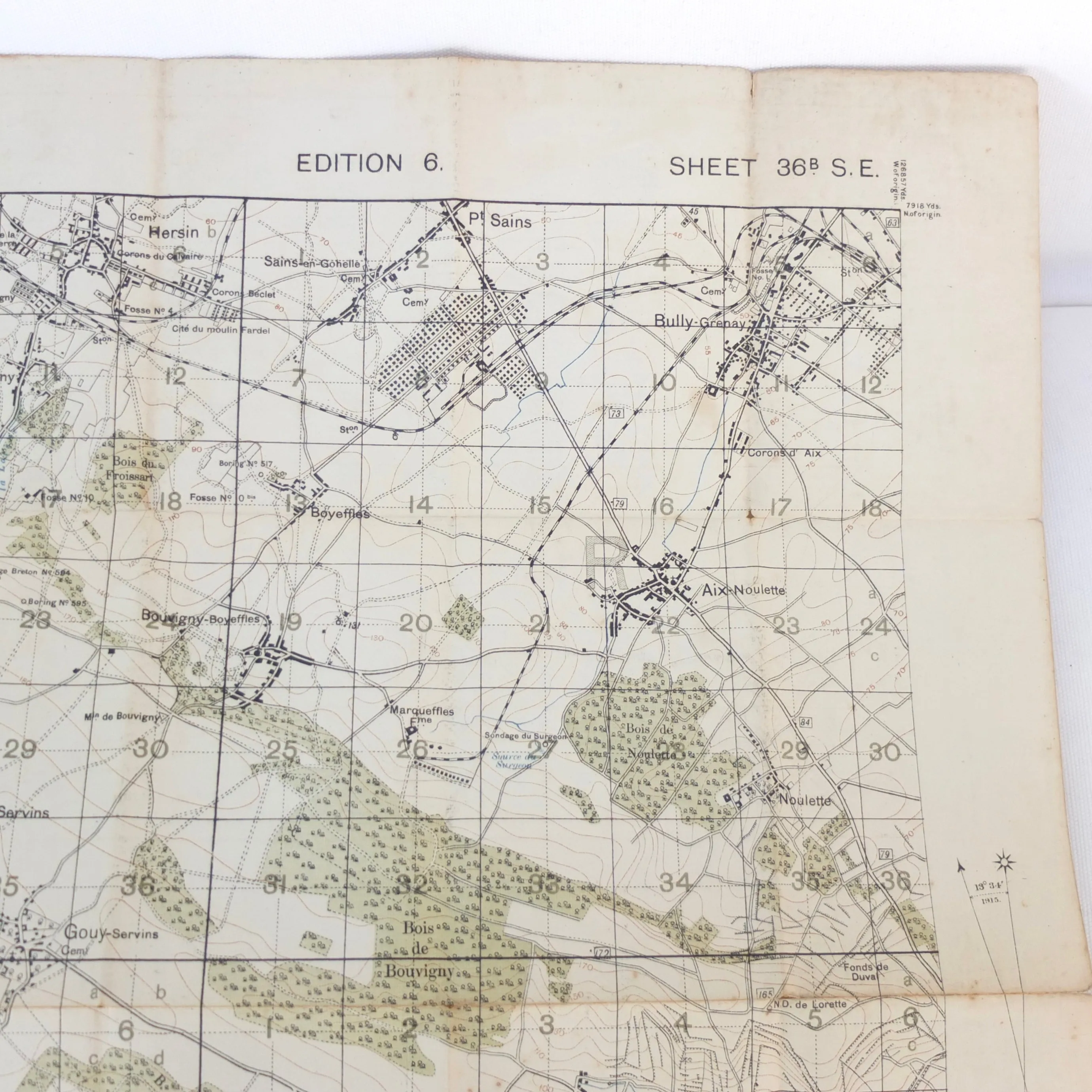 WW1 1916 Trench Map | 36B S.E.