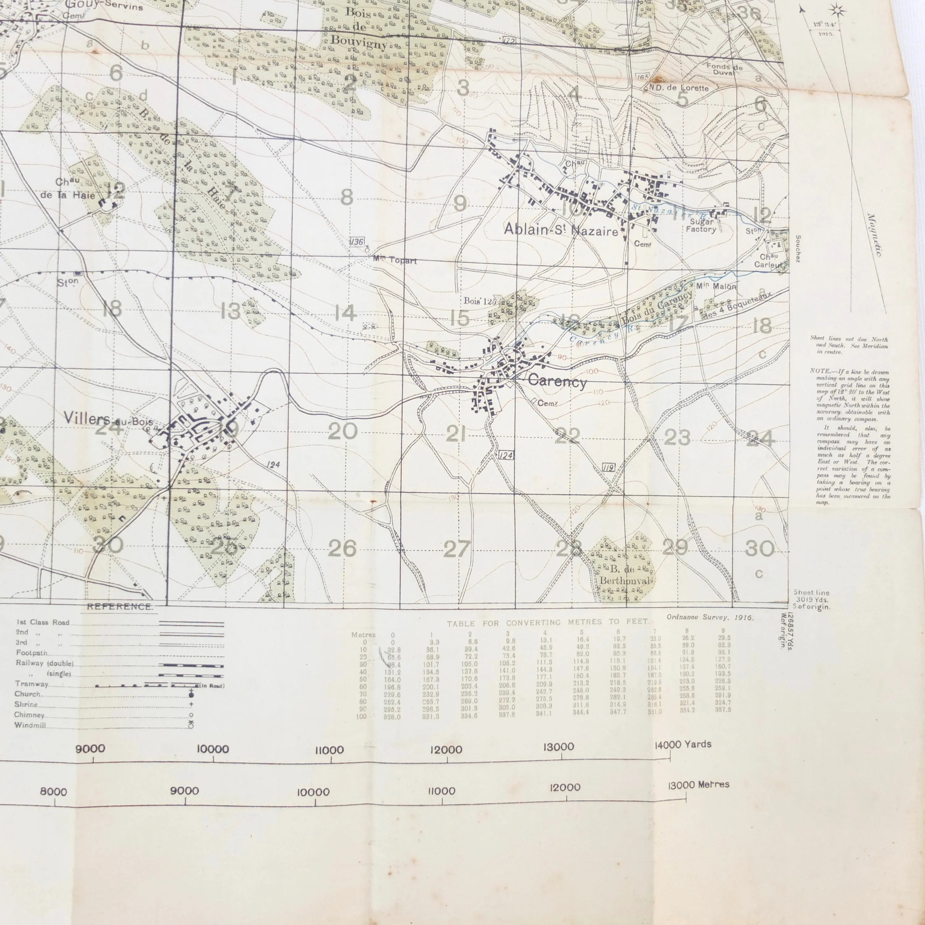 WW1 1916 Trench Map | 36B S.E.