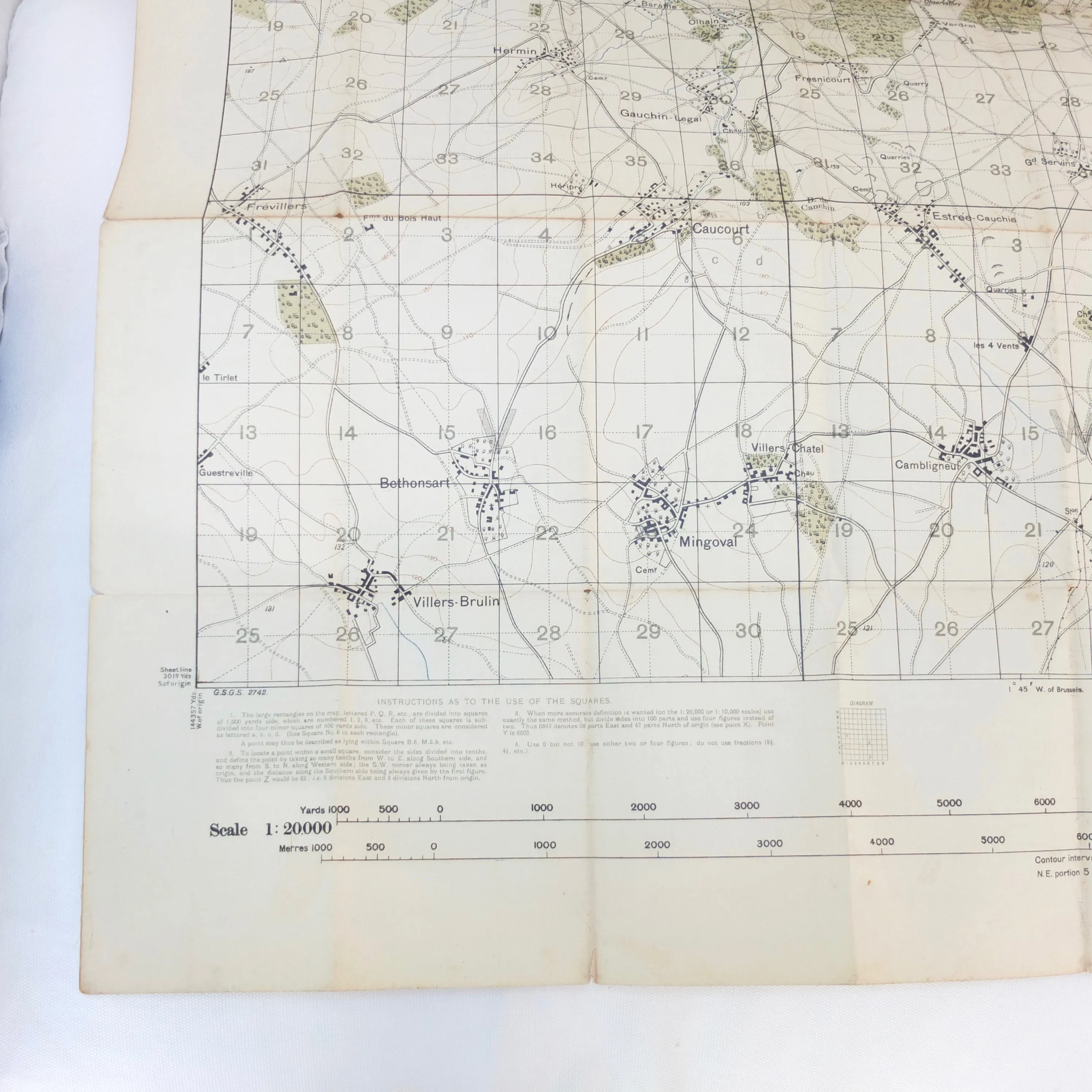 WW1 1916 Trench Map | 36B S.E.