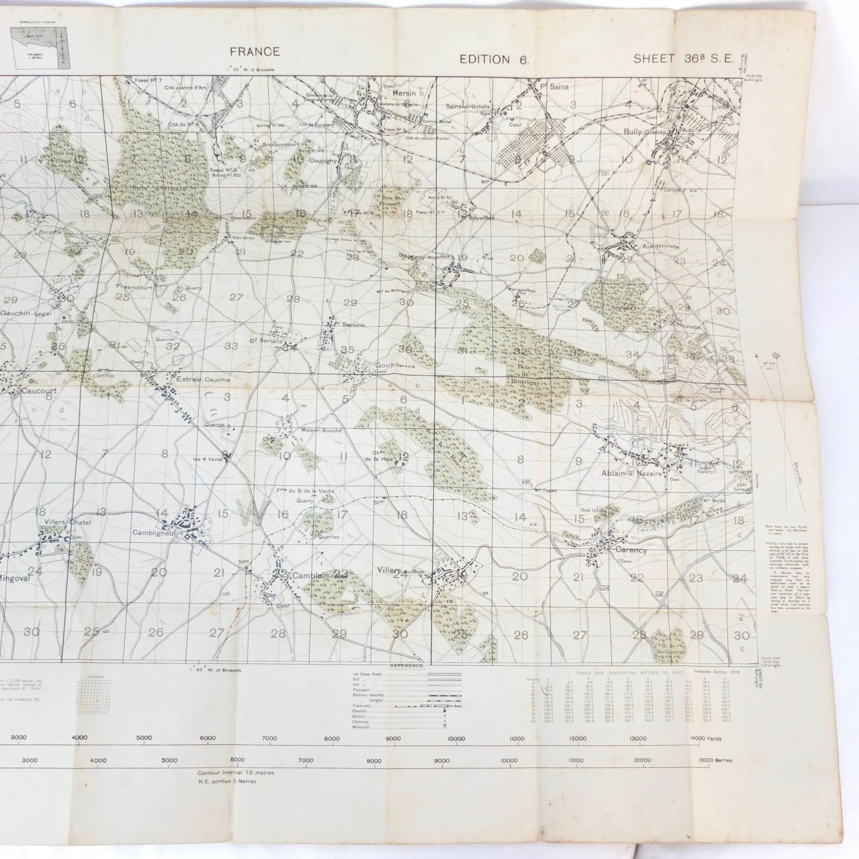 WW1 1916 Trench Map | 36B S.E.